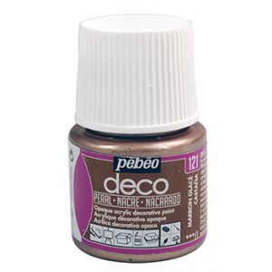 Farba Pebeo Deco Perłowa 45ml, Brązowa/121 Marron Glace